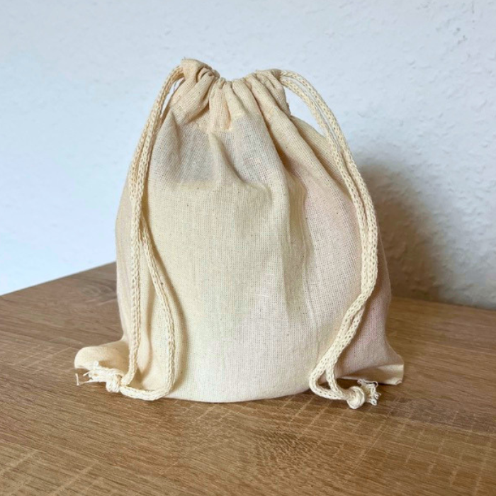 Tassen-Geschenkbeutel aus Stoff – nachhaltige Verpackung